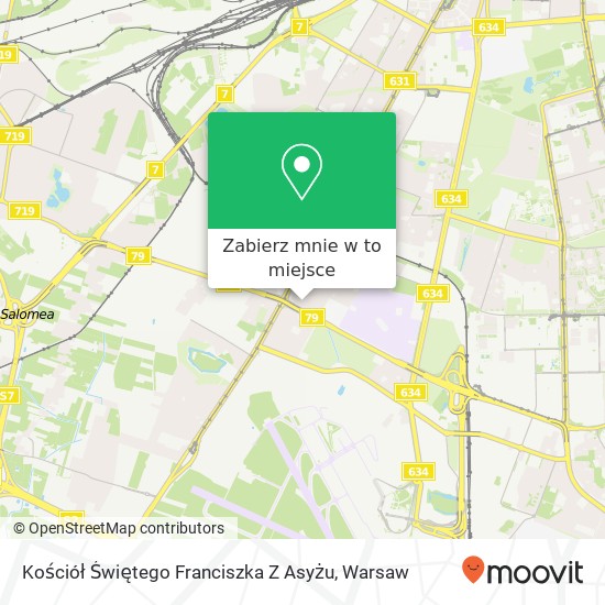 Mapa Kościół Świętego Franciszka Z Asyżu