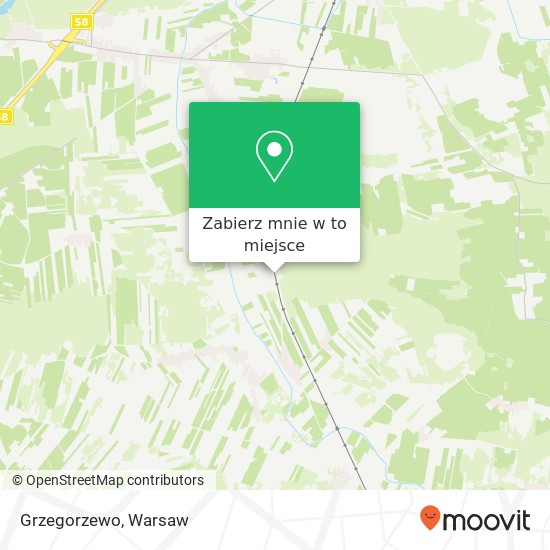 Mapa Grzegorzewo