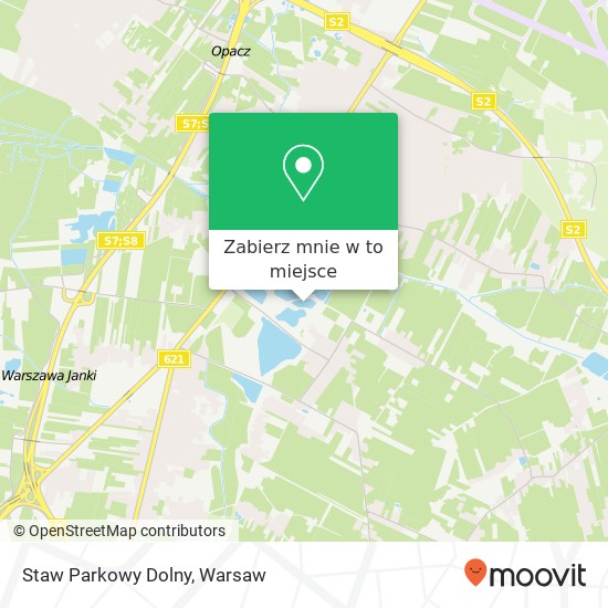 Mapa Staw Parkowy Dolny