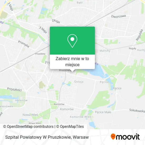 Mapa Szpital Powiatowy W Pruszkowie