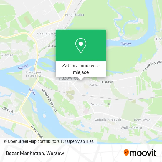 Mapa Bazar Manhattan