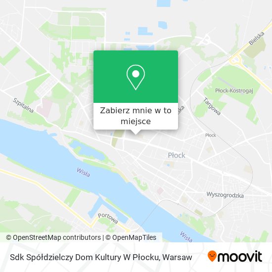 Mapa Sdk Spółdzielczy Dom Kultury W Płocku