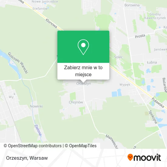 Mapa Orzeszyn