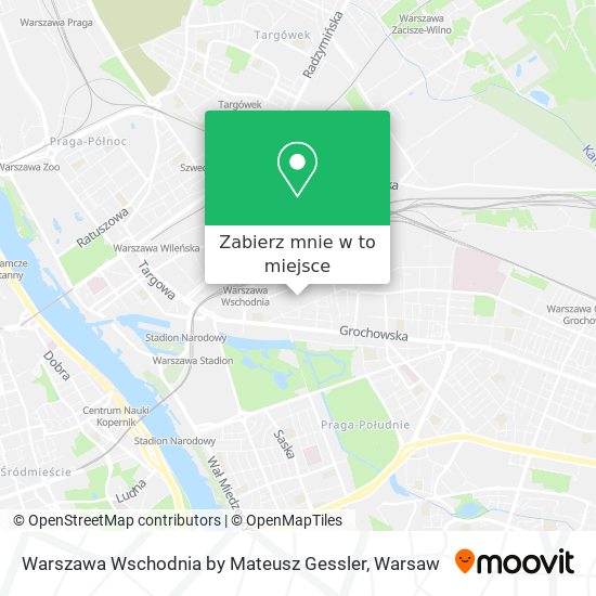 Mapa Warszawa Wschodnia by Mateusz Gessler