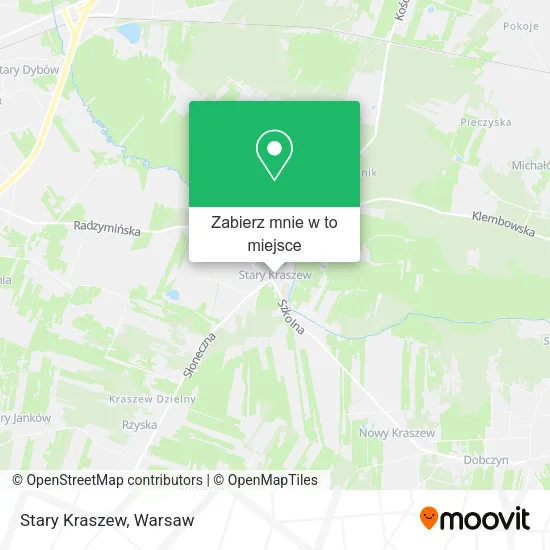 Mapa Stary Kraszew
