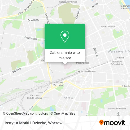 Mapa Instytut Matki I Dziecka
