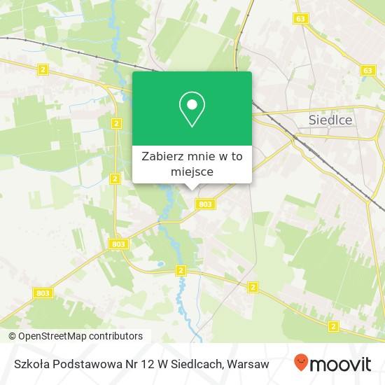 Mapa Szkoła Podstawowa Nr 12 W Siedlcach