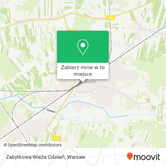 Mapa Zabytkowa Wieża Ciśnień