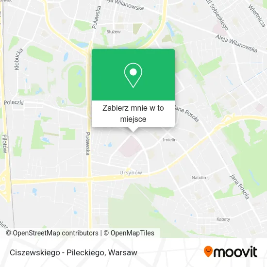Mapa Ciszewskiego - Pileckiego