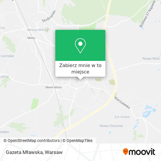 Mapa Gazeta Mławska