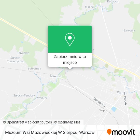 Mapa Muzeum Wsi Mazowieckiej W Sierpcu