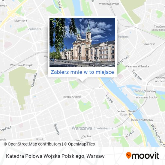 Mapa Katedra Polowa Wojska Polskiego