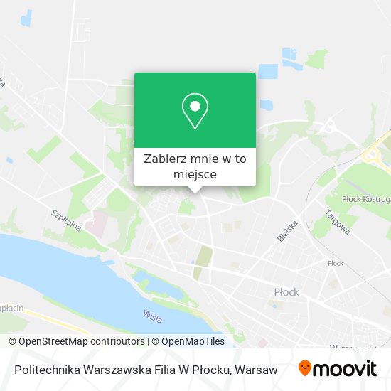 Mapa Politechnika Warszawska Filia W Płocku