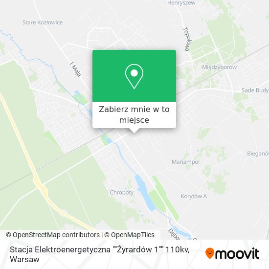 Mapa Stacja Elektroenergetyczna ""Żyrardów 1"" 110kv