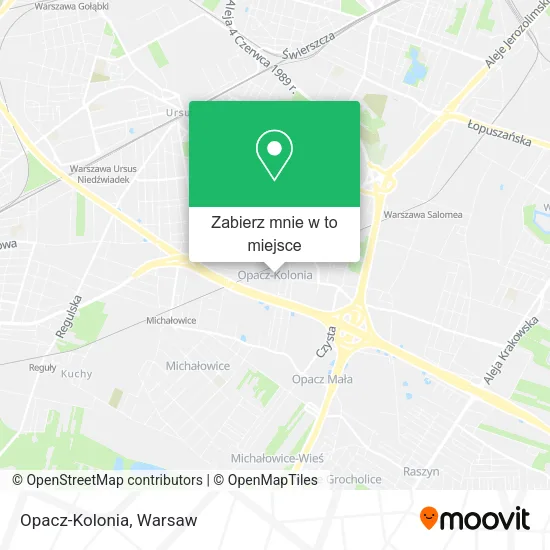 Mapa Opacz-Kolonia