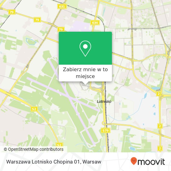 Mapa Warszawa Lotnisko Chopina 01