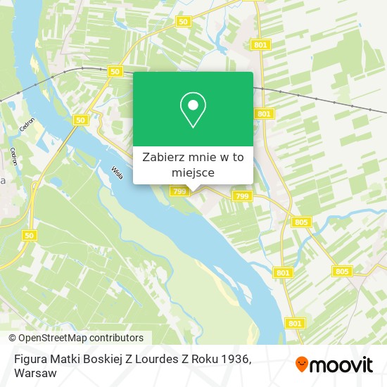 Mapa Figura Matki Boskiej Z Lourdes Z Roku 1936