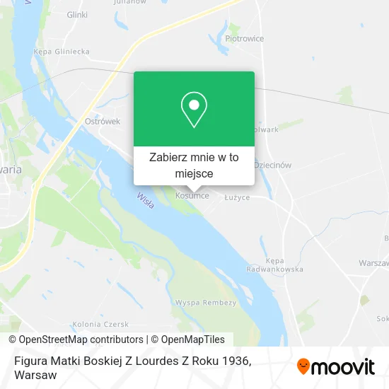 Mapa Figura Matki Boskiej Z Lourdes Z Roku 1936