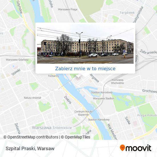 Mapa Szpital Praski