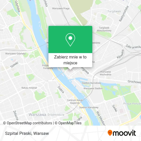Mapa Szpital Praski