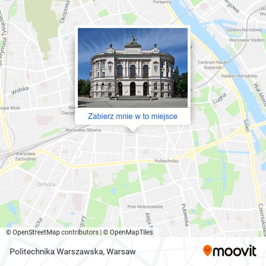 Mapa Politechnika Warszawska