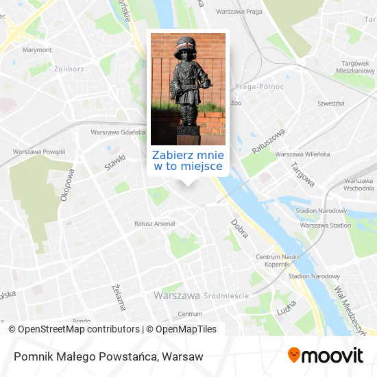 Mapa Pomnik Małego Powstańca