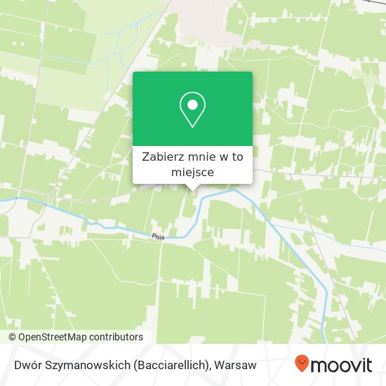 Mapa Dwór Szymanowskich (Bacciarellich)