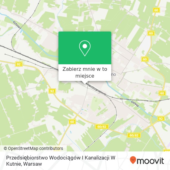 Mapa Przedsiębiorstwo Wodociągów I Kanalizacji W Kutnie