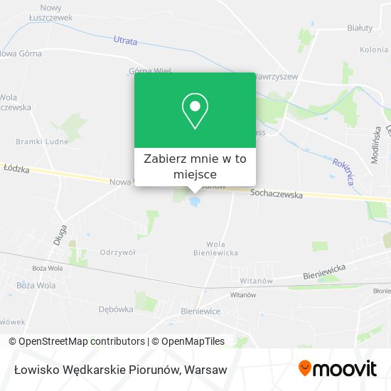 Mapa Łowisko Wędkarskie Piorunów