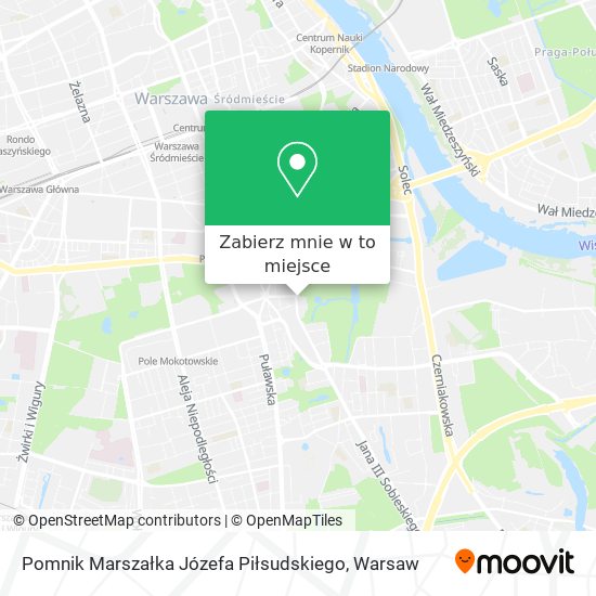 Mapa Pomnik Marszałka Józefa Piłsudskiego