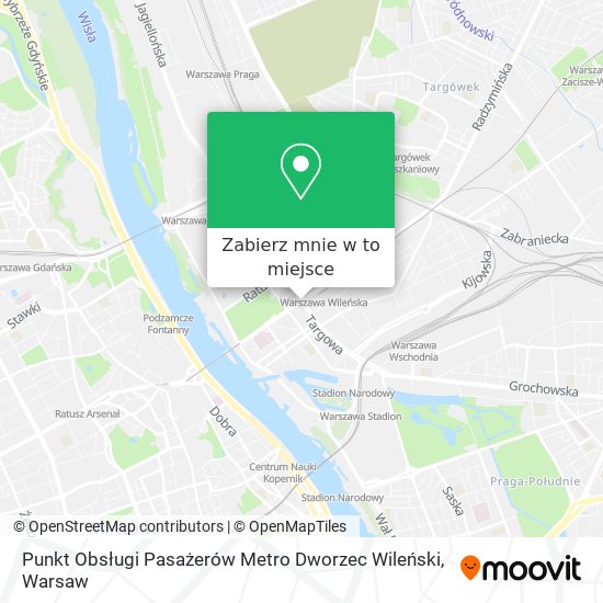 Mapa Punkt Obsługi Pasażerów Metro Dworzec Wileński