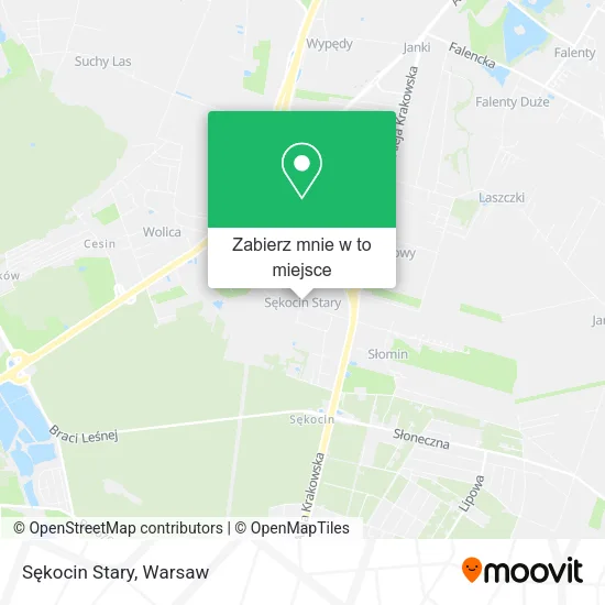 Mapa Sękocin Stary