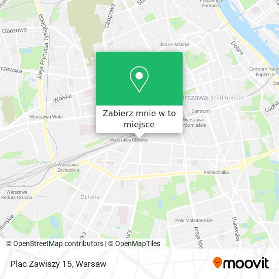 Mapa Plac Zawiszy 15