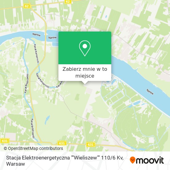 Mapa Stacja Elektroenergetyczna ""Wieliszew"" 110 / 6 Kv