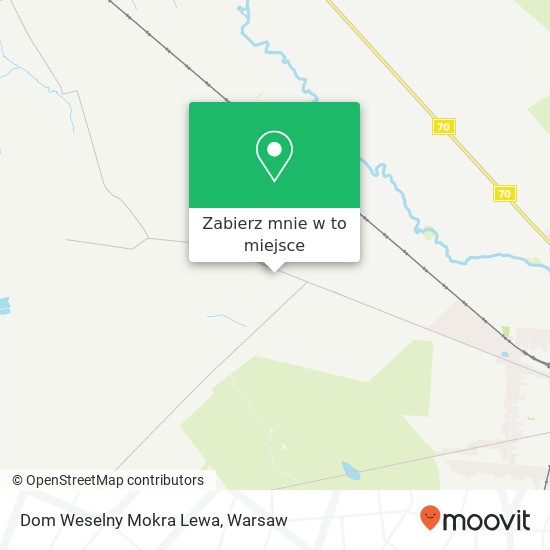 Mapa Dom Weselny Mokra Lewa