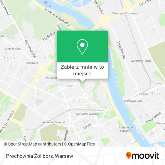 Mapa Prochownia Żoliborz