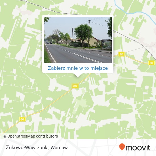 Mapa Żukowo-Wawrzonki