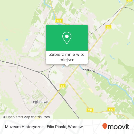 Mapa Muzeum Historyczne - Filia Piaski