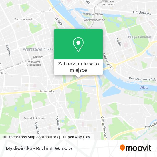 Mapa Myśliwiecka - Rozbrat