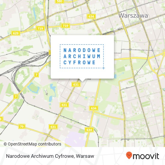 Mapa Narodowe Archiwum Cyfrowe