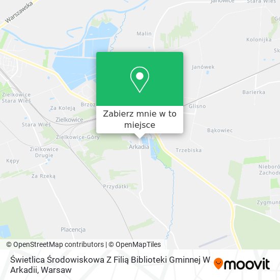 Mapa Świetlica Środowiskowa Z Filią Biblioteki Gminnej W Arkadii