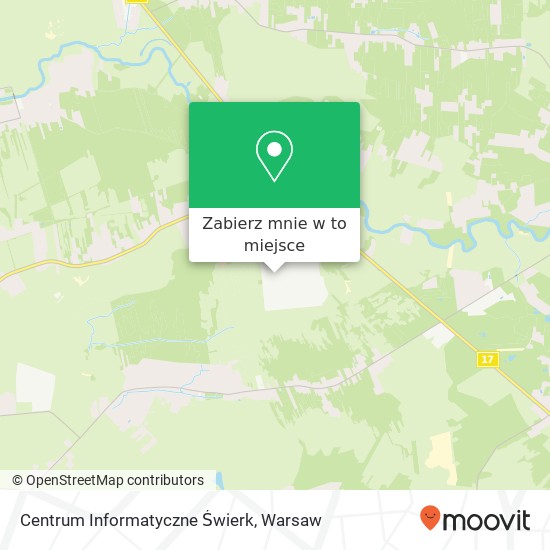 Mapa Centrum Informatyczne Świerk