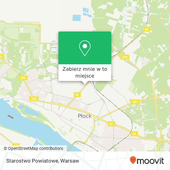 Mapa Starostwo Powiatowe