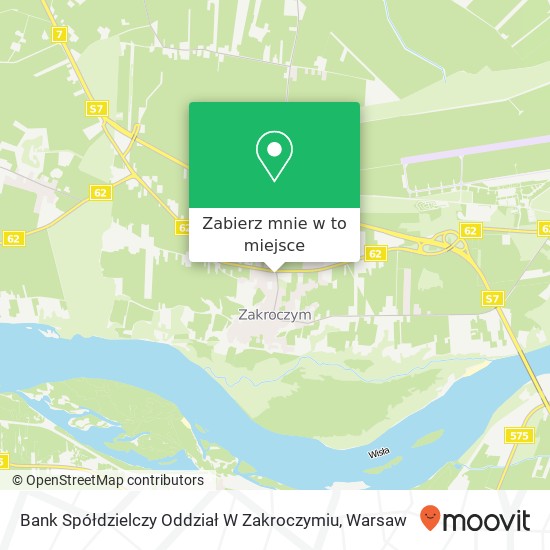 Mapa Bank Spółdzielczy Oddział W Zakroczymiu