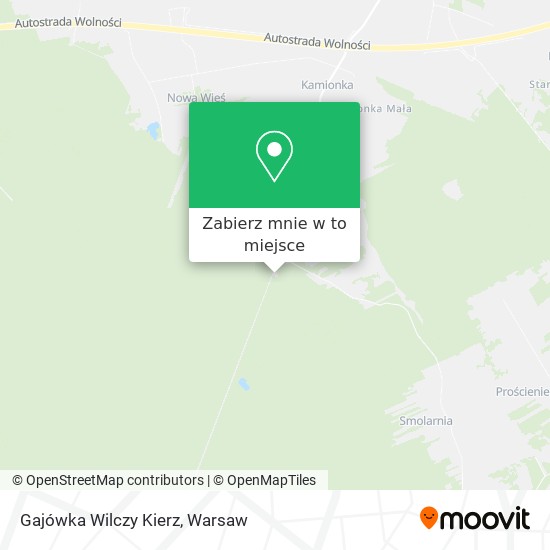 Mapa Gajówka Wilczy Kierz