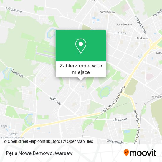 Mapa Pętla Nowe Bemowo