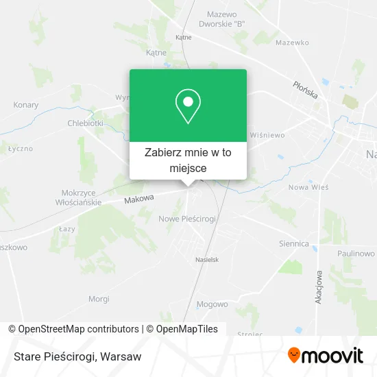 Mapa Stare Pieścirogi