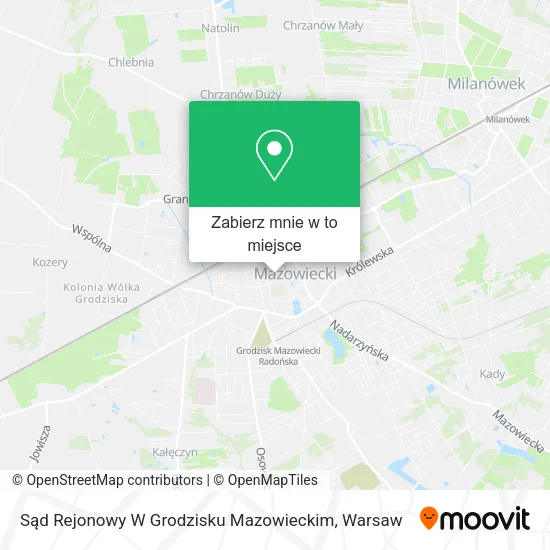 Mapa Sąd Rejonowy W Grodzisku Mazowieckim