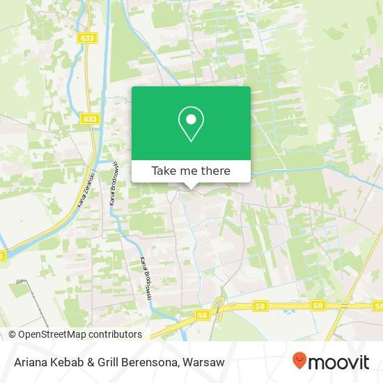 Mapa Ariana Kebab & Grill Berensona