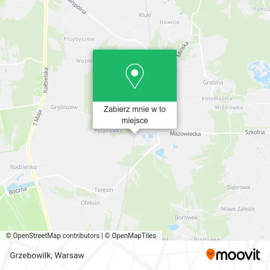 Mapa Grzebowilk